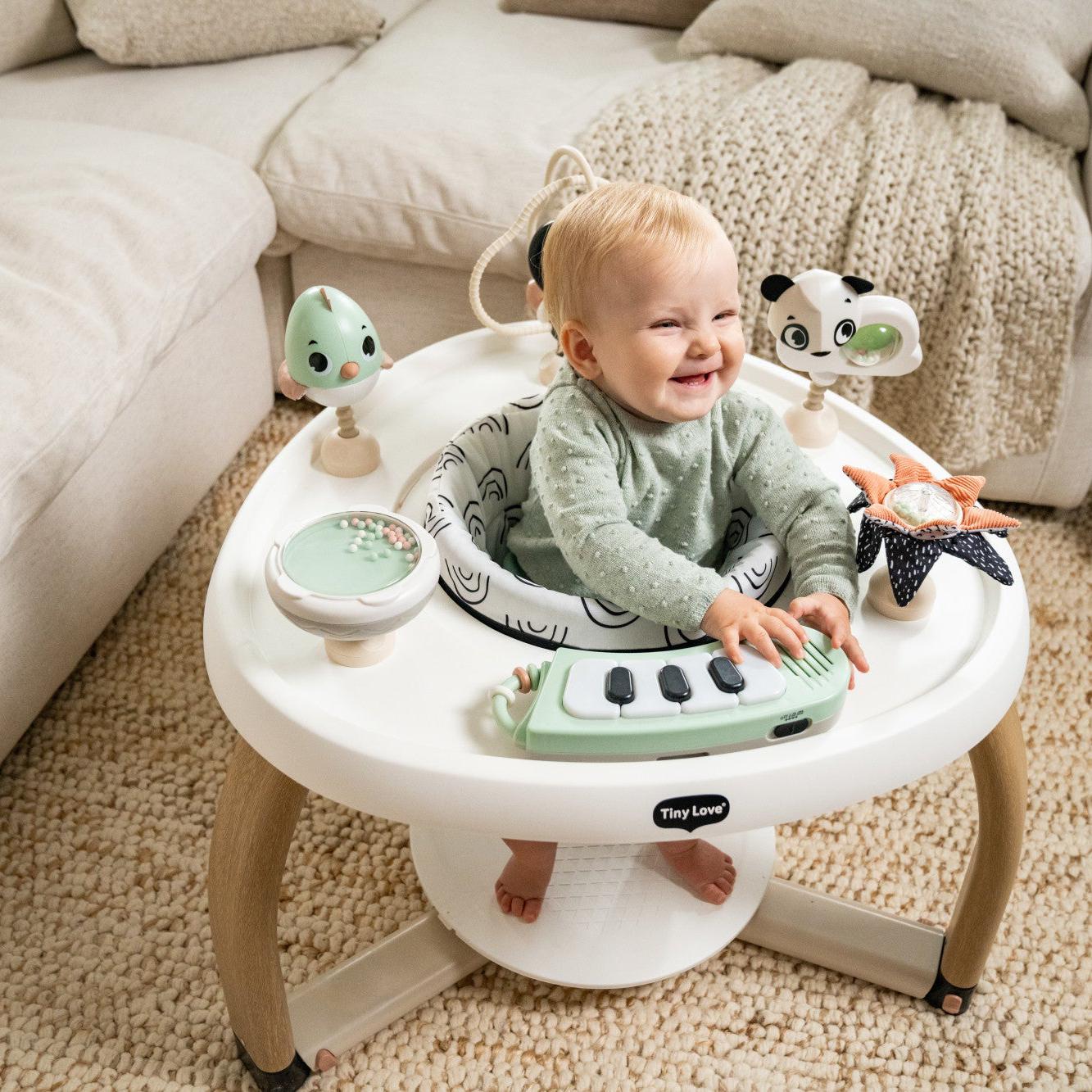 Tiny Love 5-in-1 Black & White Stationary Activity Center - Kid's Stuff Superstore