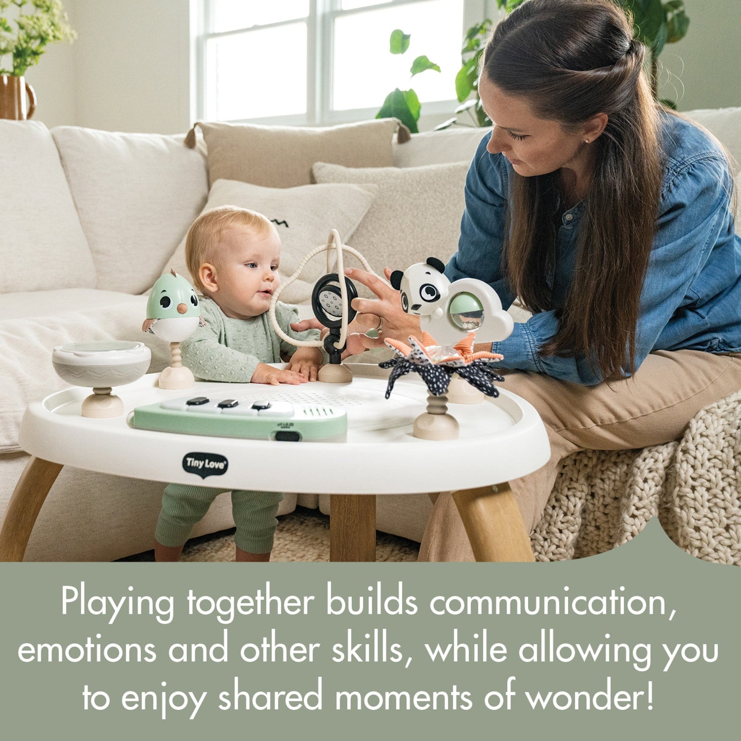 Tiny Love 5-in-1 Black & White Stationary Activity Center - Kid's Stuff Superstore