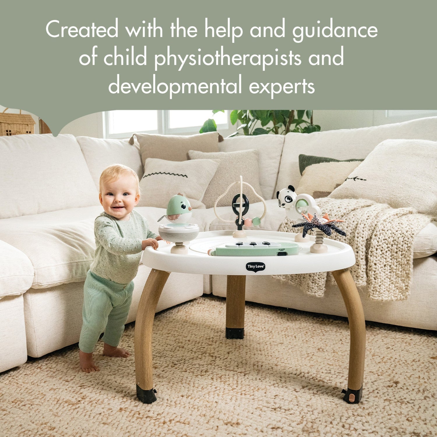 Tiny Love 5-in-1 Black & White Stationary Activity Center - Kid's Stuff Superstore