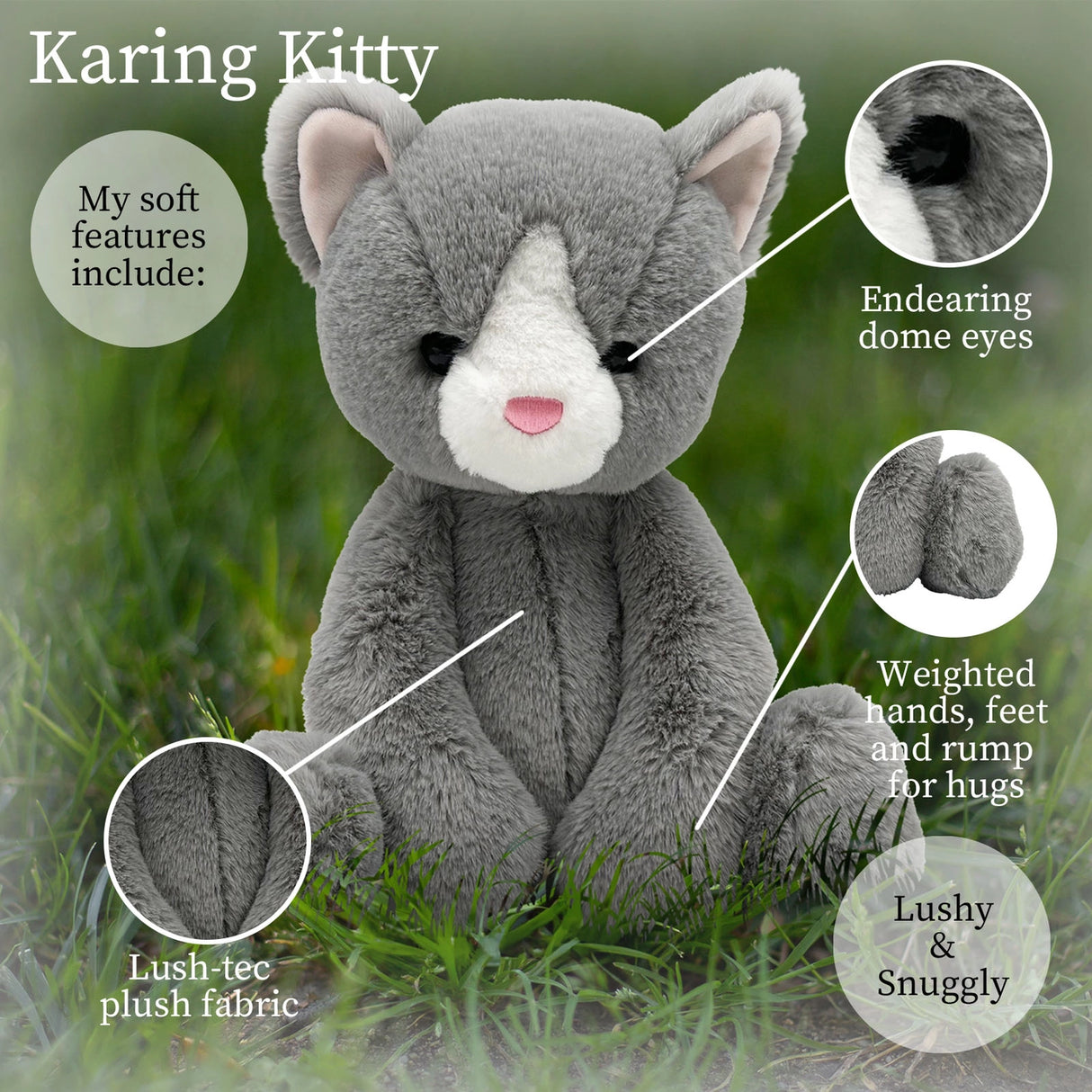 World's Softest Lushee 16" - Karing Kitten