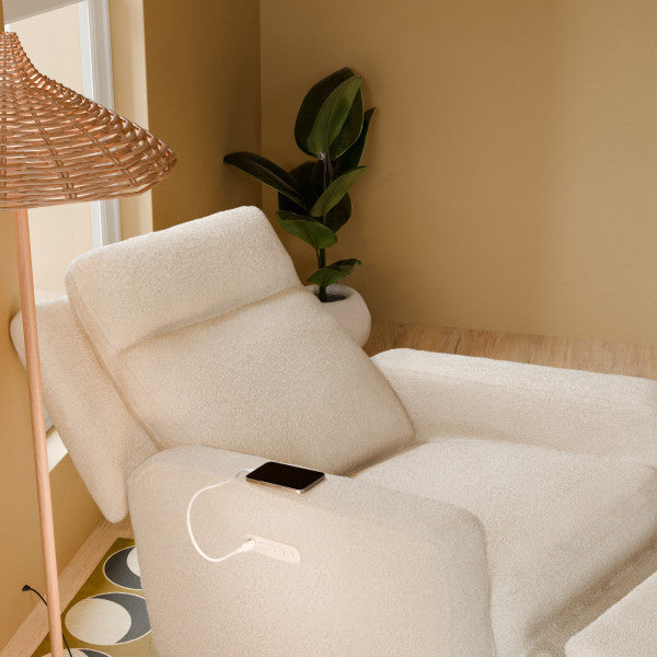 Babyletto Sigi Pro Power Glider Recliner w/ Power Lumbar