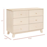 Babyletto Hudson Modern 6-Drawer Double Dresser
