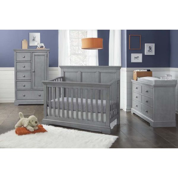 Hanley Convertible Crib and Dresser - Cloud - Kid's Stuff Superstore