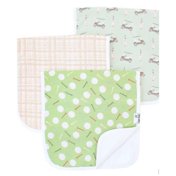 Copper Pearl Premium Baby Burp Cloths 3-Pack - Bogey - Kid's Stuff Superstore