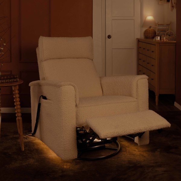 Namesake Willa Deluxe Power Recliner and Swivel Glider with Heat and Massage - Kid's Stuff Superstore