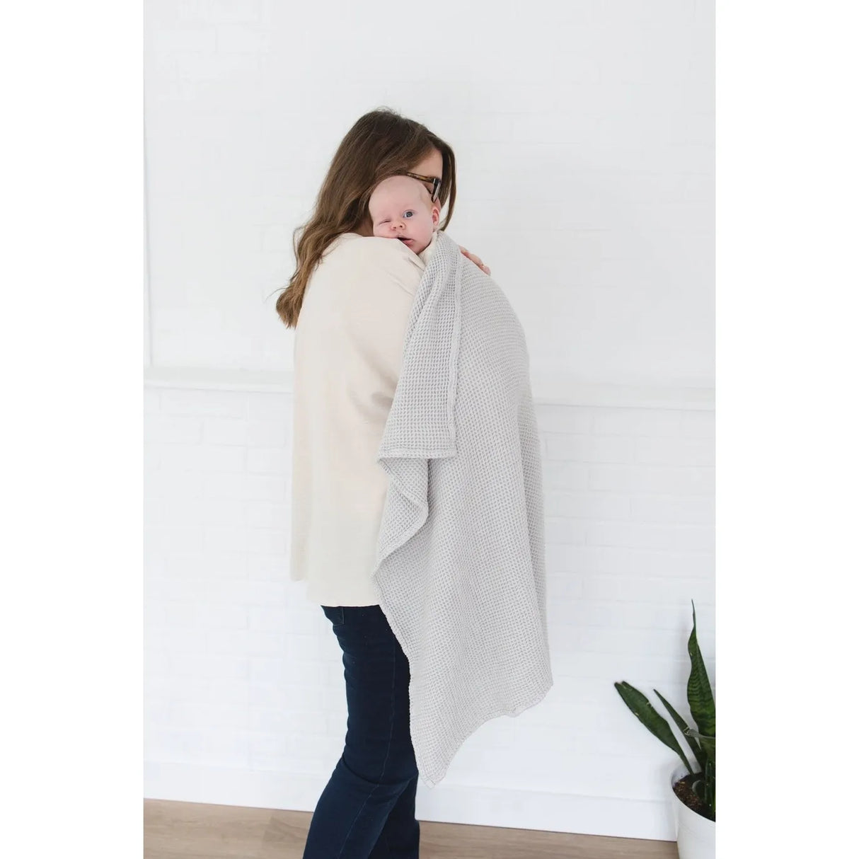 Waffle Bamboo Blanket - Gray - Kid's Stuff Superstore