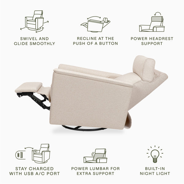 Namesake Willa Pro Power Glider Recliner w/ Power Lumbar - Kid's Stuff Superstore