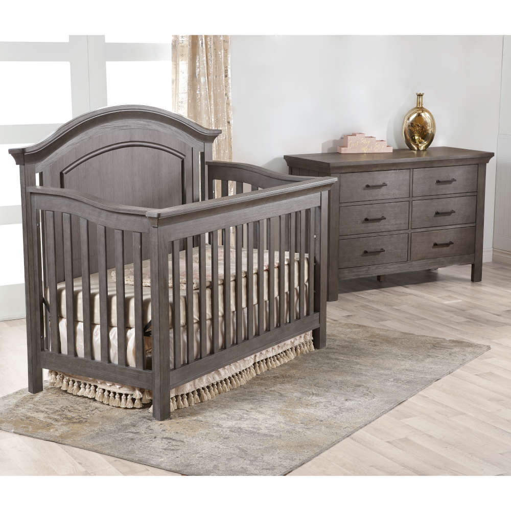 Pali Como Arch Forever Crib + Double Dresser Set - Kid's Stuff Superstore