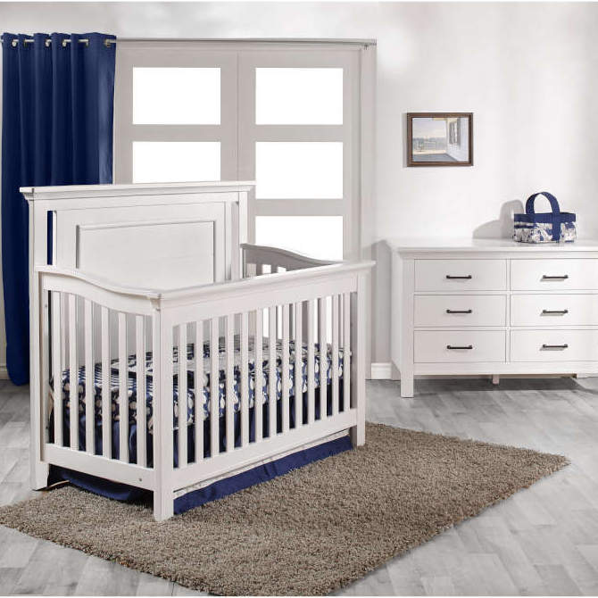 Pali Como Forever Crib + Double Dresser Set - Kid's Stuff Superstore