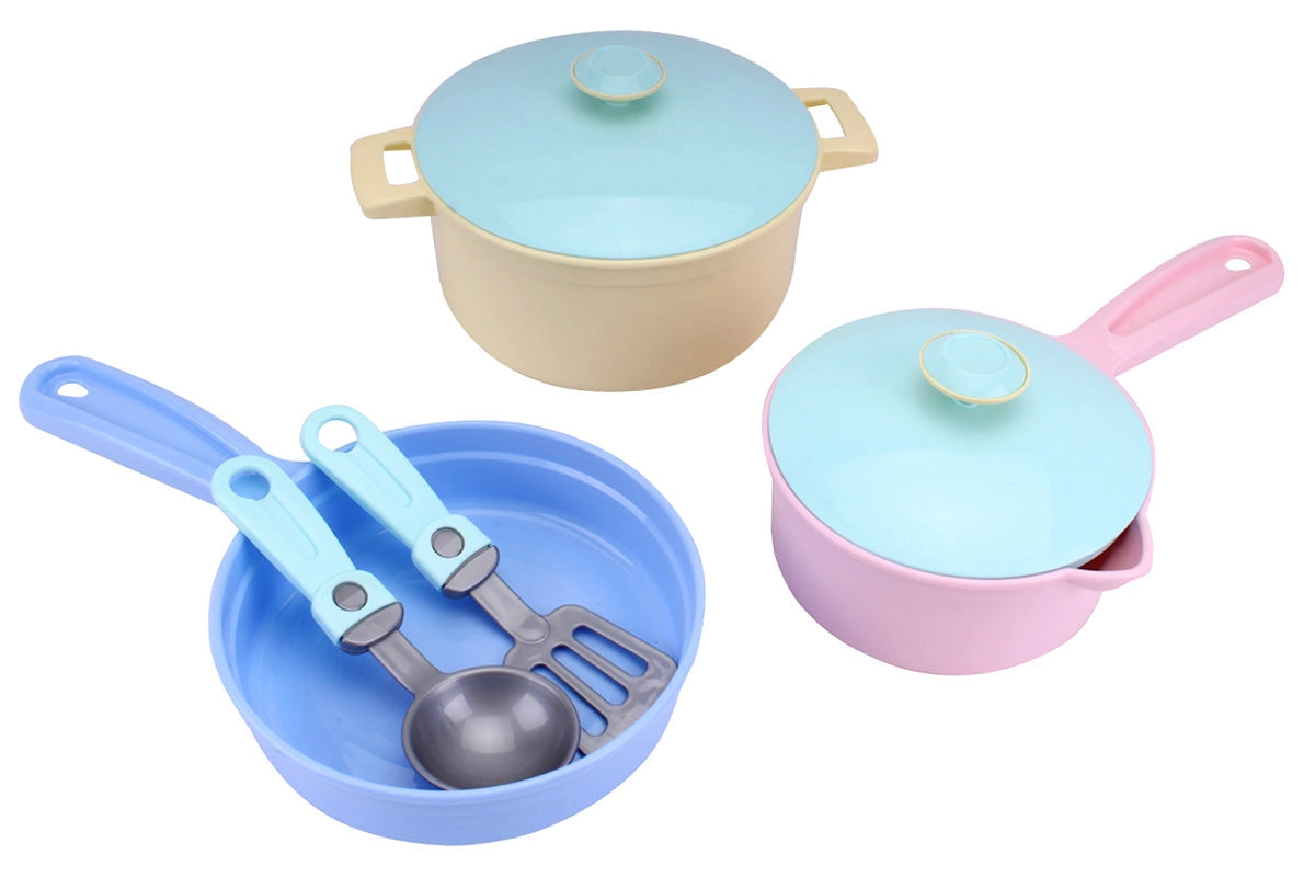 Technok Kids Play Kitchen Accessories - 49 Pcs Play Dishes
