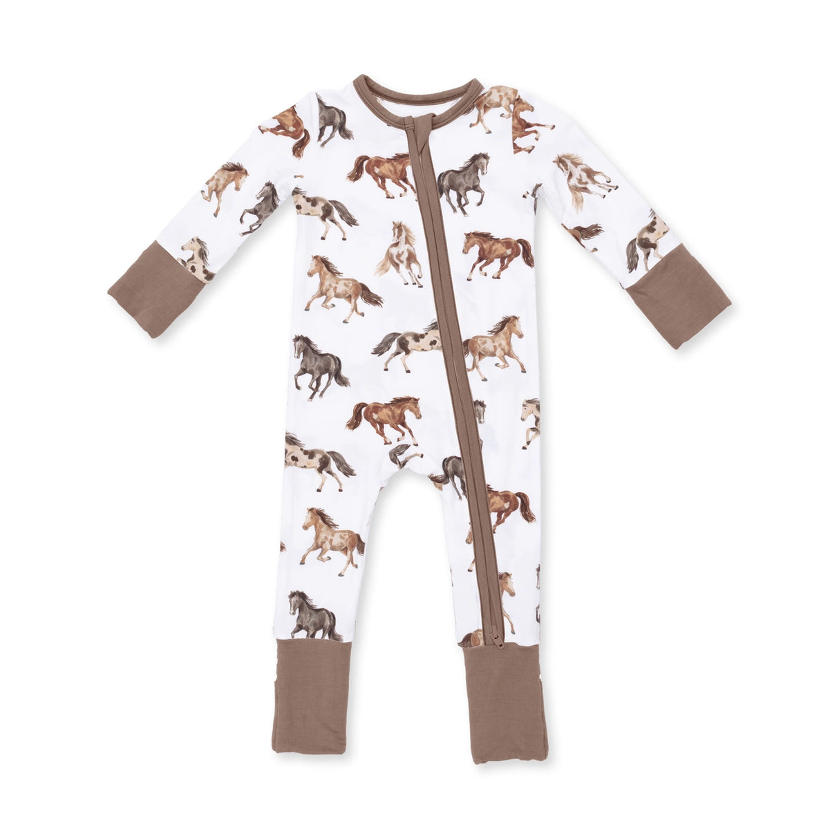 Angel Dear Bamboo Romper - Wild Horses