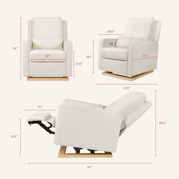 Babyletto Sigi Glider Recliner w/ Electronic Control and USB