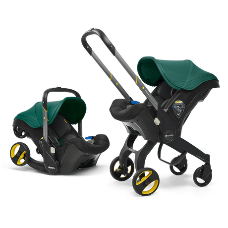 Doona Infant Car Seat & Stroller with Base - Racing Green - Kid's Stuff Superstore