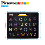 PicassoTiles Double-Sided Magnetic Drawing Tablet Pad