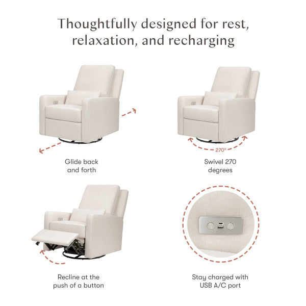 Babyletto Sigi Glider Recliner w/ Electronic Control and USB
