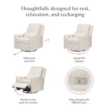 Babyletto Sigi Glider Recliner w/ Electronic Control and USB