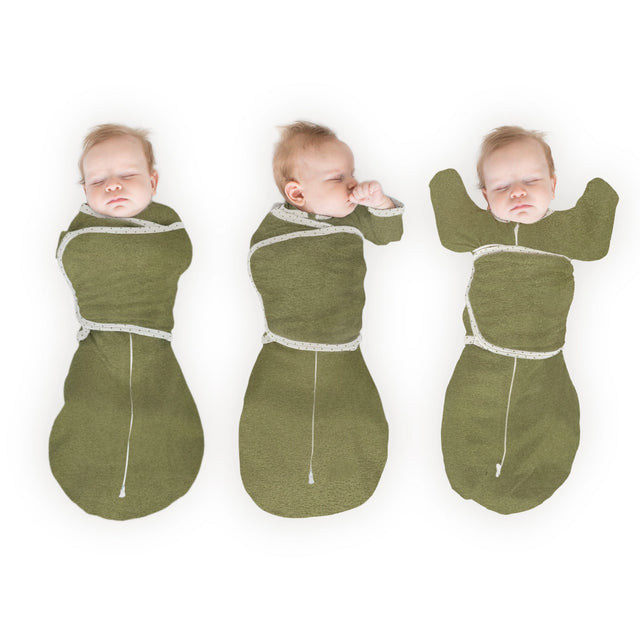 Swaddle Designs Omni Swaddle Sack with Wrap - Heathered Green Turtle - Kid's Stuff Superstore