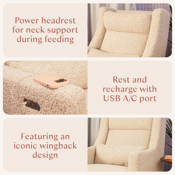 Babyletto  Kiwi Plus Power Glider Recliner w/ Power Headrest