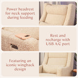 Babyletto  Kiwi Plus Power Glider Recliner w/ Power Headrest