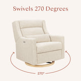 Babyletto Kiwi Plus Chair and a Half Power Glider Recliner