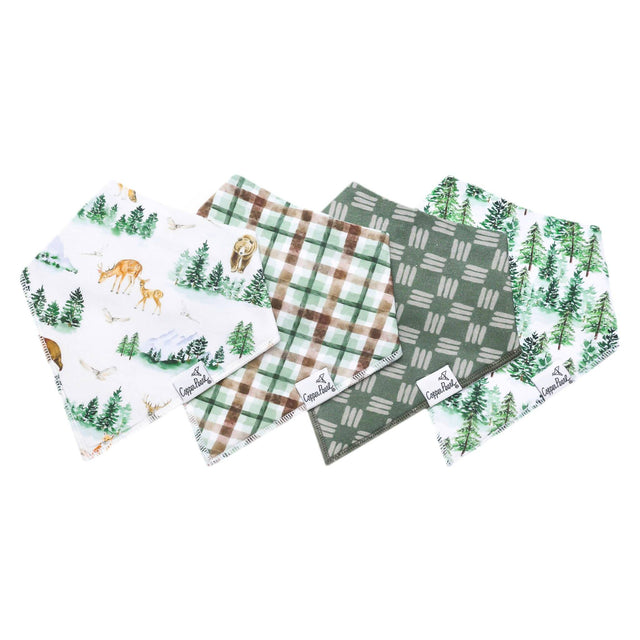 Copper Pearl Baby Bandana Bibs 4 Pack - Grayson - Kid's Stuff Superstore