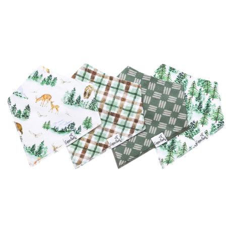 Copper Pearl Baby Bandana Bibs 4 Pack