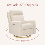 Babyletto Sigi Pro Power Glider Recliner w/ Power Lumbar