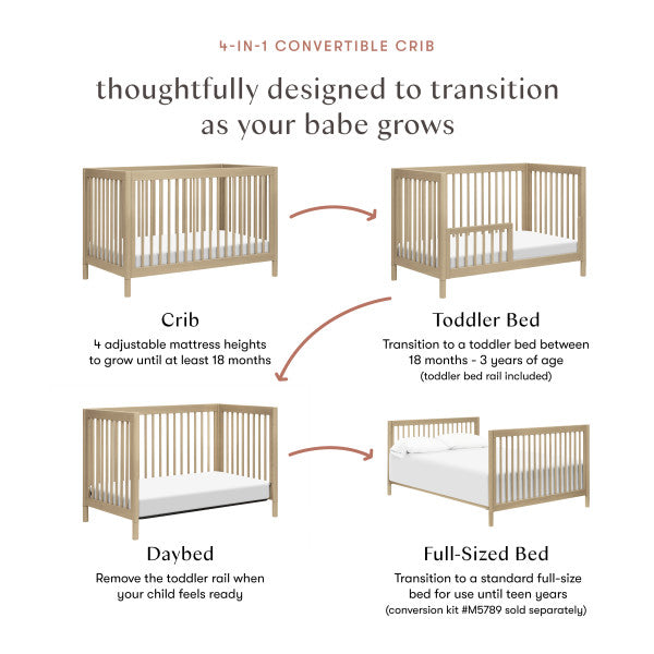 Babyletto Gelato 4-in-1 Convertible Crib with Toddler Kit
