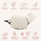 Babyletto  Kiwi Plus Power Glider Recliner w/ Power Headrest