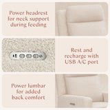 Babyletto Sigi Pro Power Glider Recliner w/ Power Lumbar