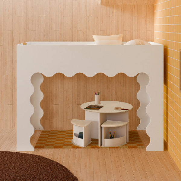 Babyletto Lido Wave Low Loft Twin Bed - Kid's Stuff Superstore