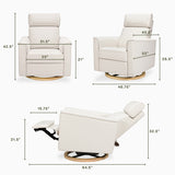 Monogram by Namesake Willa Plus Power Glider Recliner w/ Power Headrest - Kid's Stuff Superstore