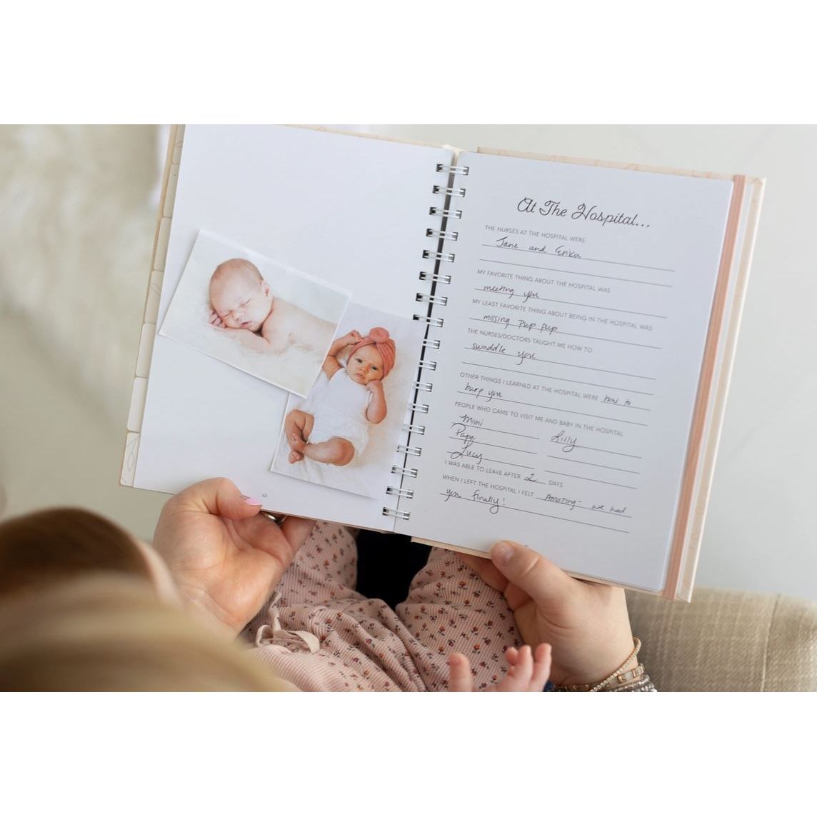 Pearhead Blush Leaves My Pregnancy Keepsake Journal
