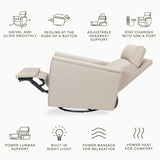 Namesake Willa Deluxe Power Recliner and Swivel Glider with Heat and Massage - Kid's Stuff Superstore