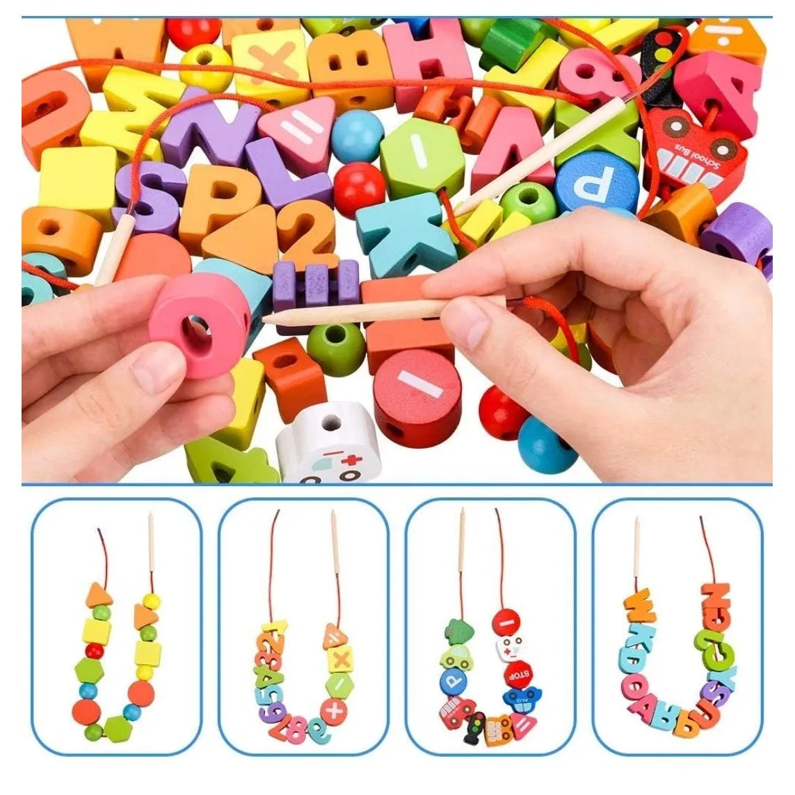 Number Letters City Traffic Beaded Activity