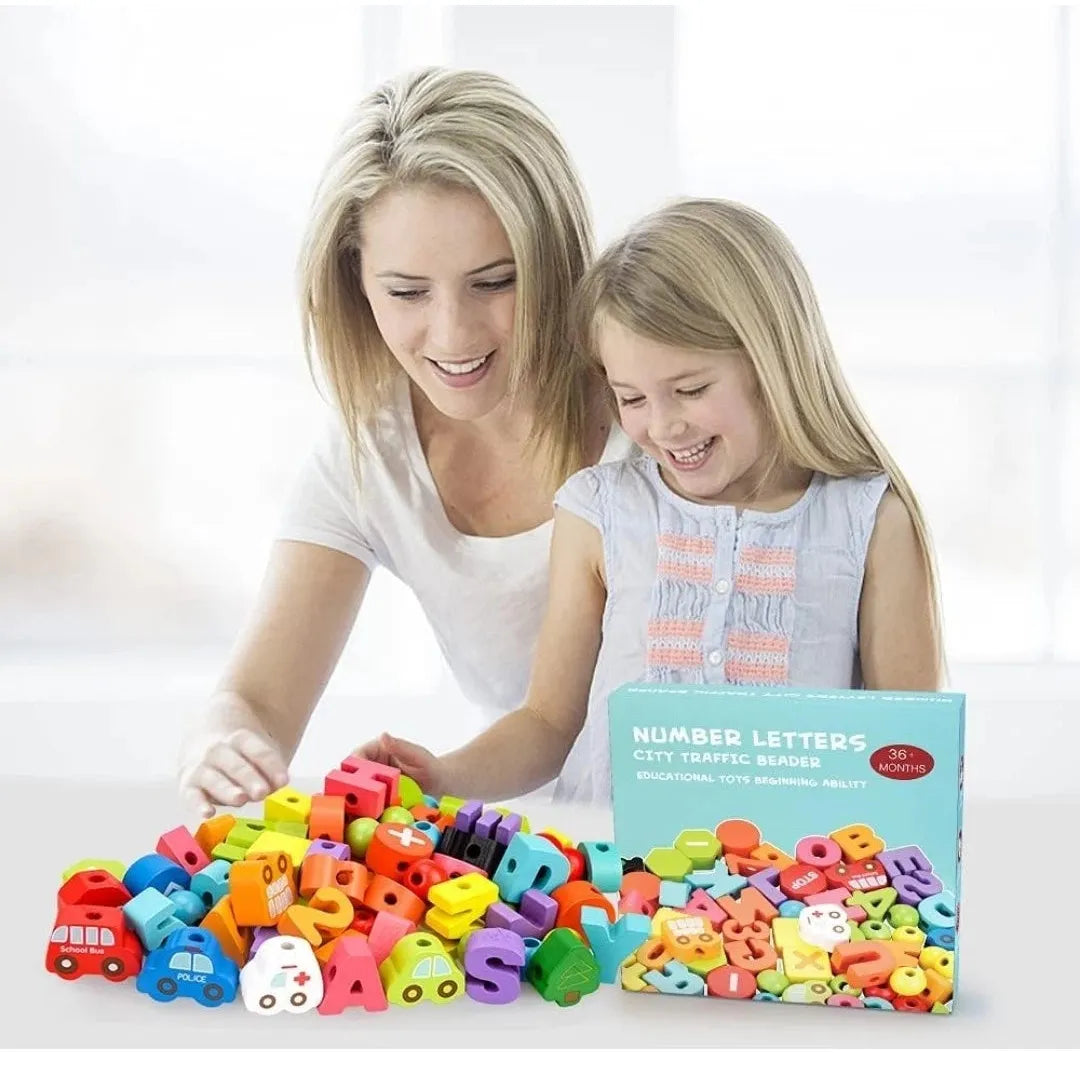 Number Letters City Traffic Beaded Activity