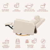 Babyletto Sigi Pro Power Glider Recliner w/ Power Lumbar