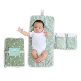 Organic Sage Travel Changing Mat- Diaper Bag Changing Pad