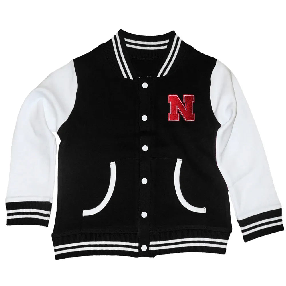Nebraska Huskers Varsity Jacket - Black
