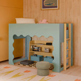 Babyletto Lido Wave Low Loft Twin Bed - Kid's Stuff Superstore