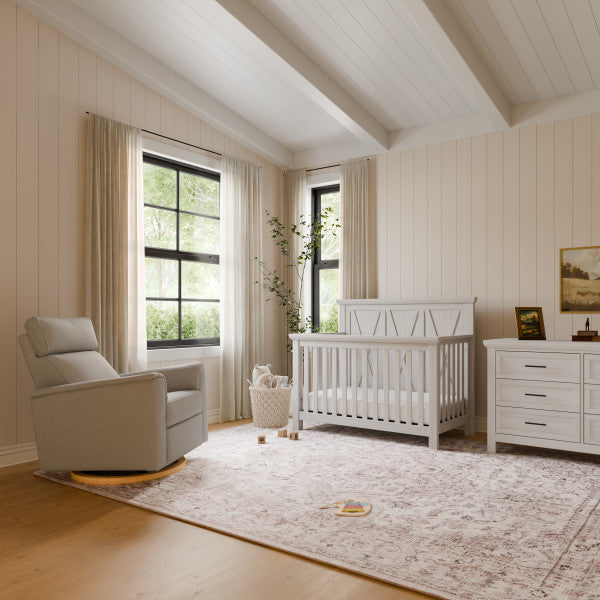 Monogram by Namesake Willa Plus Power Glider Recliner w/ Power Headrest - Kid's Stuff Superstore