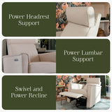 Namesake Willa Pro Power Glider Recliner w/ Power Lumbar - Kid's Stuff Superstore