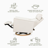 Monogram by Namesake Willa Plus Power Glider Recliner w/ Power Headrest - Kid's Stuff Superstore