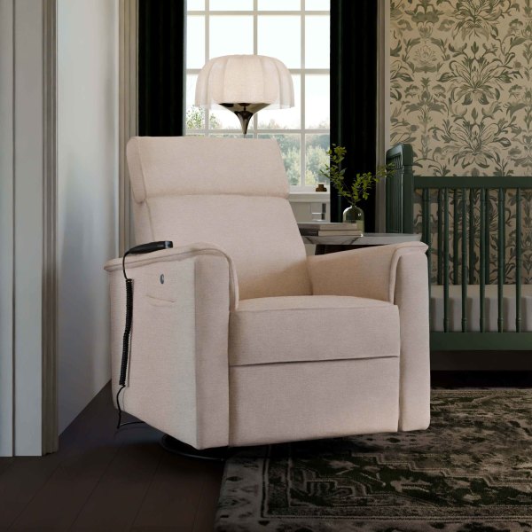 Namesake Willa Deluxe Power Recliner and Swivel Glider with Heat and Massage - Kid's Stuff Superstore