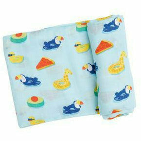 Angel Dear Bamboo Swaddle - Blue Floaties - Kid's Stuff Superstore