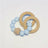 Silicone + Beechwood Teether - 2 Ring - Kid's Stuff Superstore