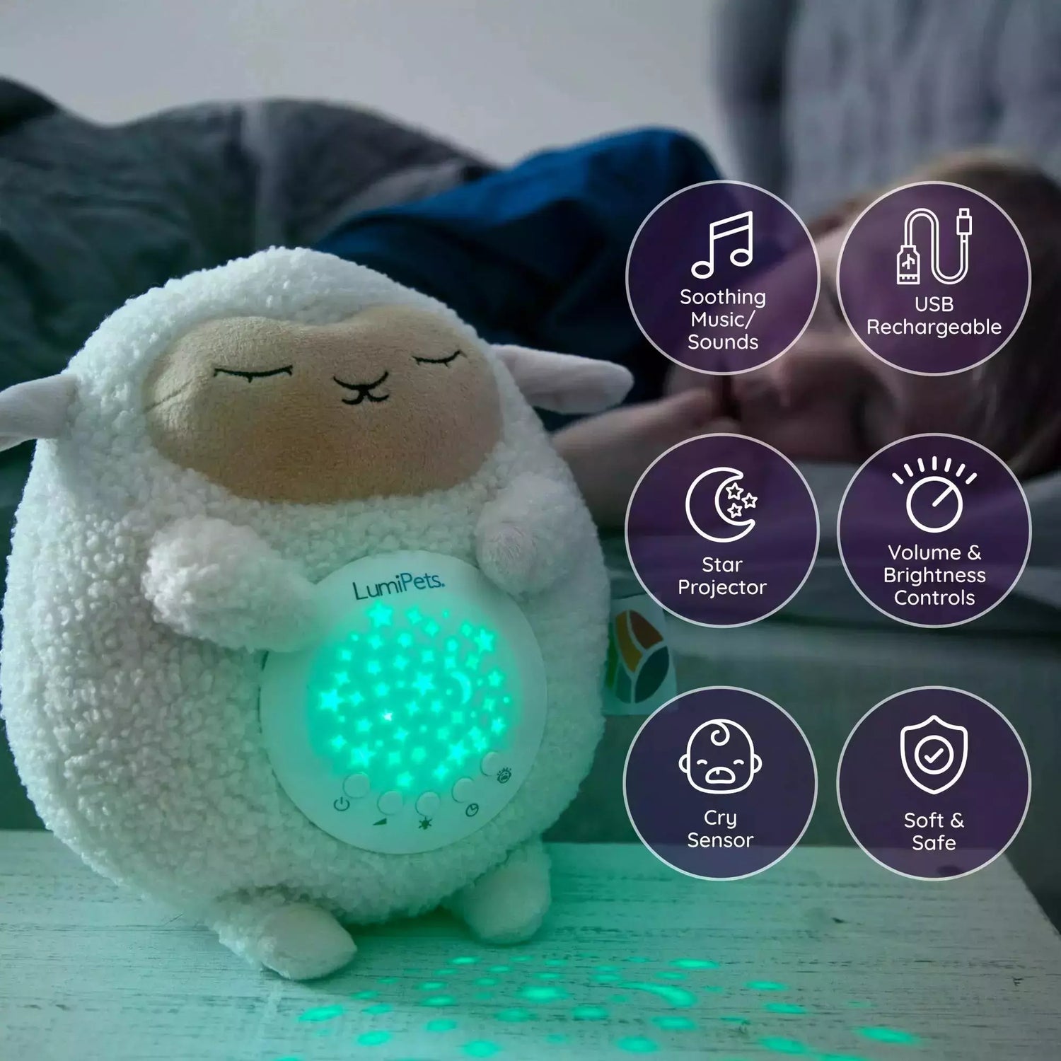 Lumipets Sound Soother - Lamb - Kid's Stuff Superstore