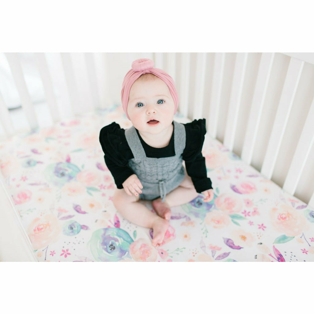 Copper Pearl Fitted Crib Sheet - Bloom - Kid's Stuff Superstore
