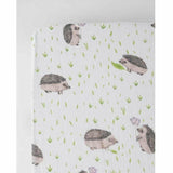 Little Unicorn Muslin Crib Sheet - Hedgehog - Kid's Stuff Superstore