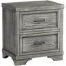 Foundry 2 Drawer Nightstand - Brushed Pewter - Kid's Stuff Superstore